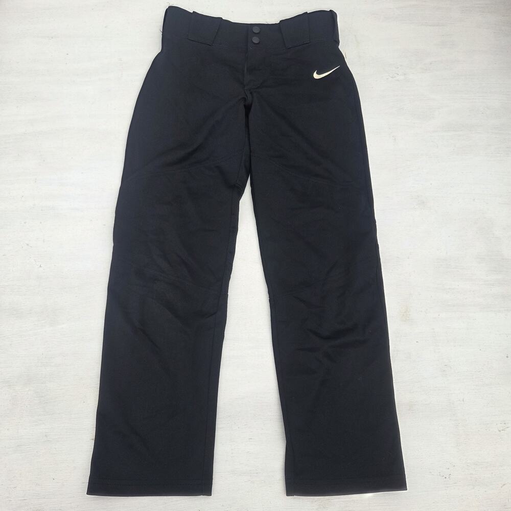 Nike YOUTH Large Baseball Athletic Pants Trousers Black Breathable